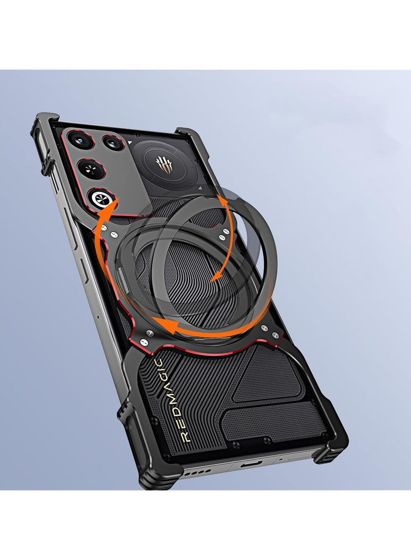 عام غطاء معدني متوافق مع هاتف ZTE Nubia RedMagic 11 Air: قشرة من سبائك الألومنيوم الفاخرة، متوافق مع الحوامل المغناطيسية للحامل المغناطيسي الدوار. - Image 4